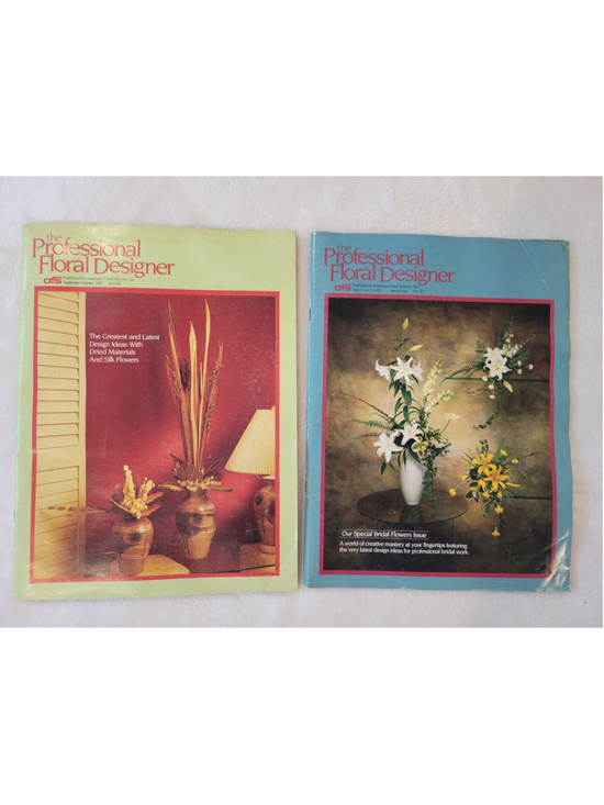 American Floral Services, Inc. Other - Vintage 1987 AFS The Professional Floral Designer Magazine Bundle Lot of 2